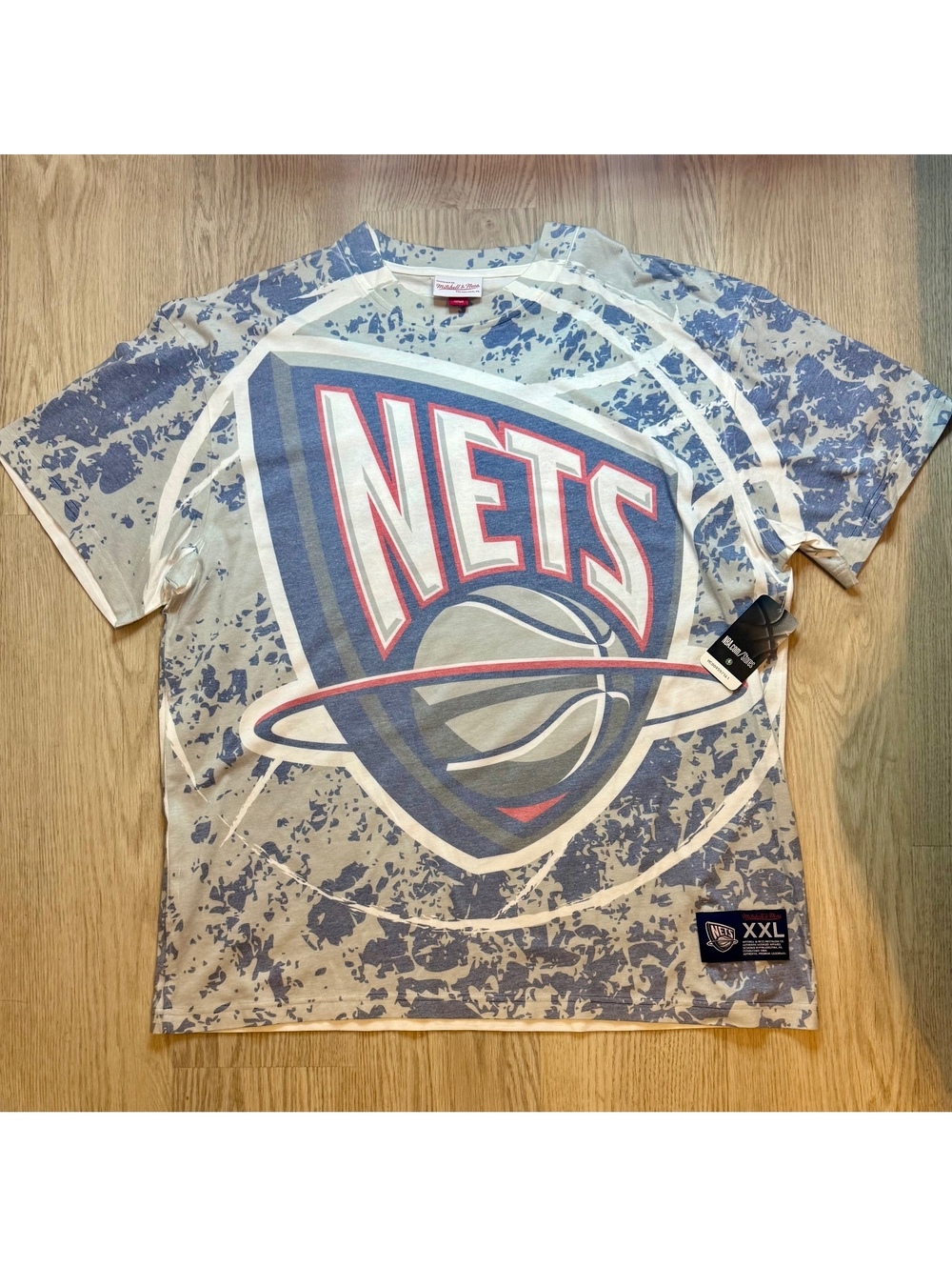 Mitchell & Ness New Jersey Nets Hardwood Classics T-Shirt Mens XXL NWT